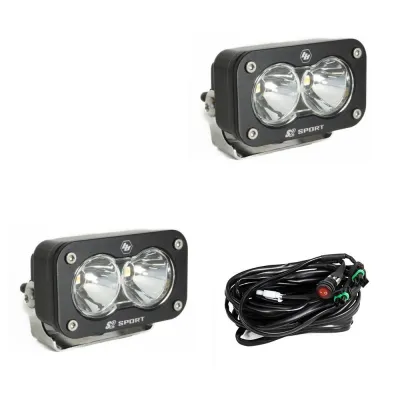 Baja Designs S2 Sport Black LED Auxiliary Light Pod Pair