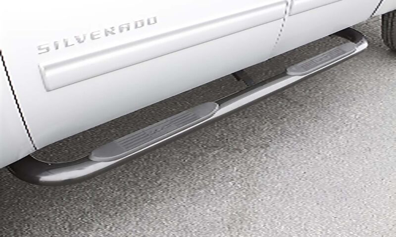 LUND 4 In Oval Bent Nerf Bars On Vehicle