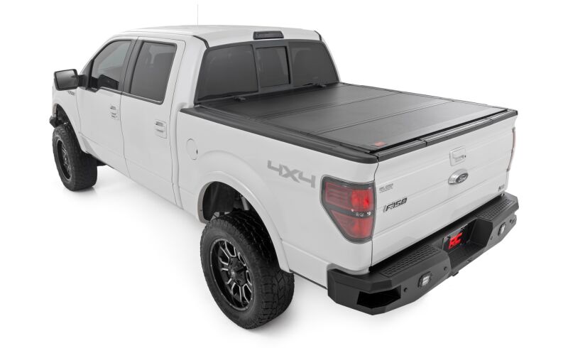 Rough Country Hard Tri-Fold Flip Up Tonneau Cover