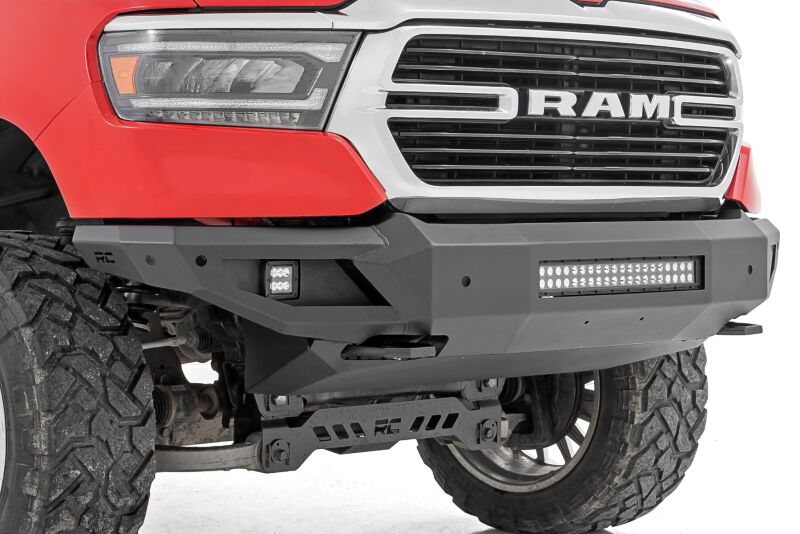 Rough Country Front Bumper with Skid Plate and Tow Hooks